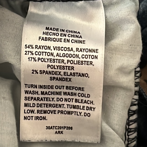 ⭐️ bebe high rise stretch blue whisking combo zipper button fly leg seam 24 - Picture 8 of 16